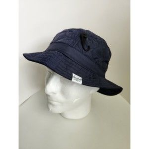 HERSCHEL SUPPLY COMPANY Navy Blue Quilted Nylon Bucket Hat (Kids L/XL)